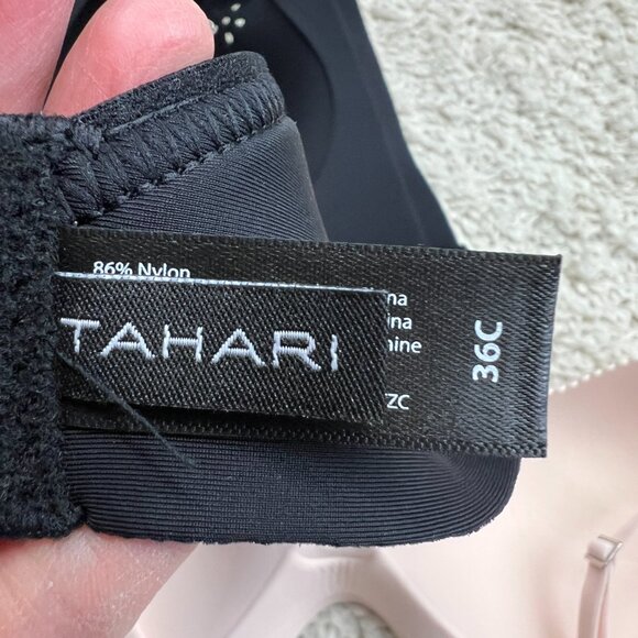 🖤🩷🖤Tahari Bras Set Of (2) 36C Black/Pink NWT/NWOT Heck Of A Deal!🩷🖤🩷 - Picture 8 of 9